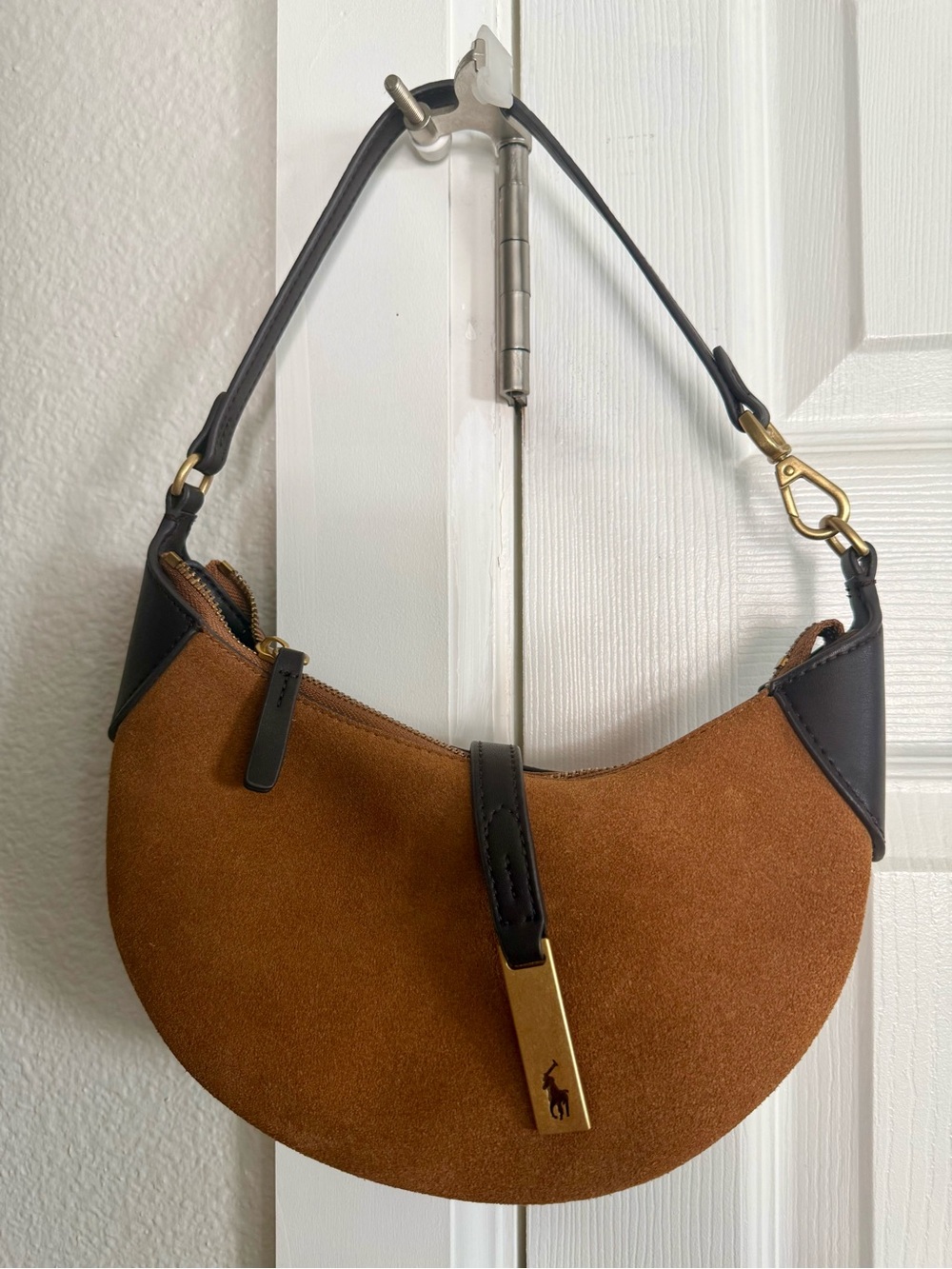 Rust color Suede Polo ID Mini - Picture 2 of 13